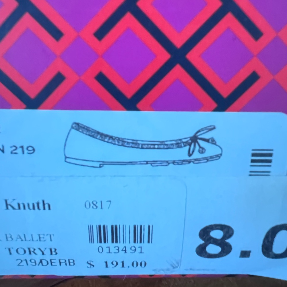 Tory Burch Rust/Brown Suede Ballet Flats - Picture 5 of 6